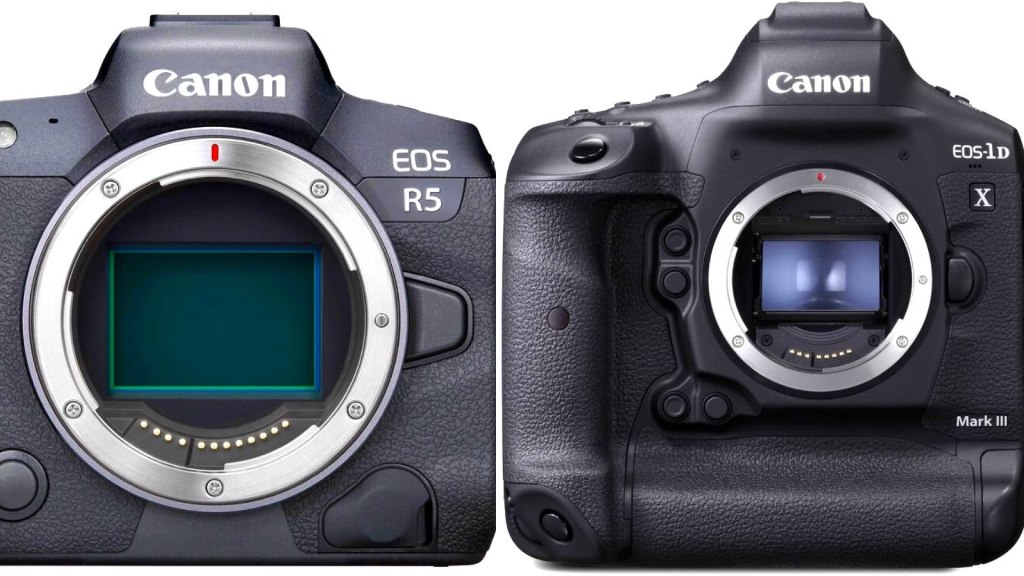 Canon EOS R5 et EOS 1D X Mark III