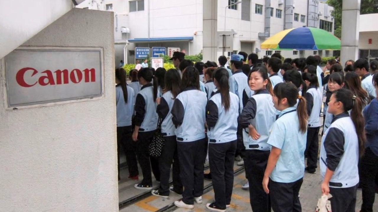 Usine Canon de Zhuhai.  Photo: Kyodo News Stills via Getty Images