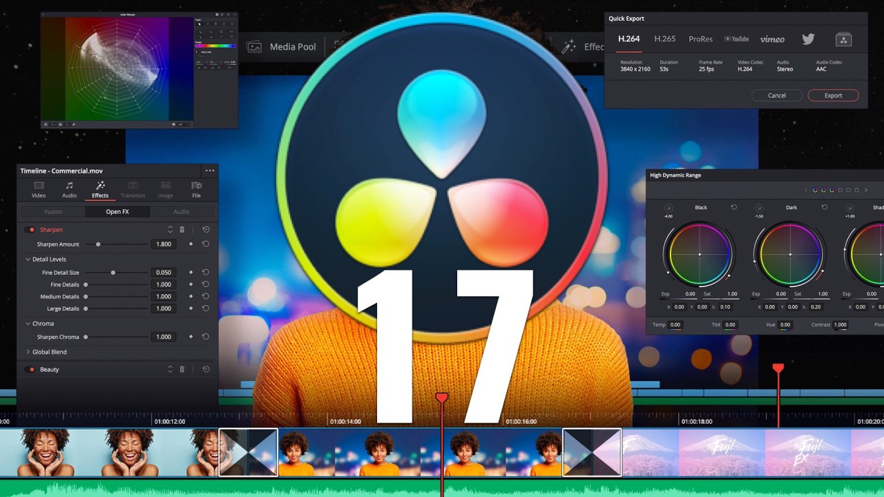 Conception Blackmagic DaVinci Resolve 17