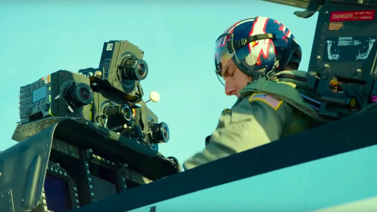 BTS de Top Gun : Maverick.  Les caméras Sony VENICE + Rialto à l'intérieur du cockpit.  Image: 2019 Paramount Pictures Corporation