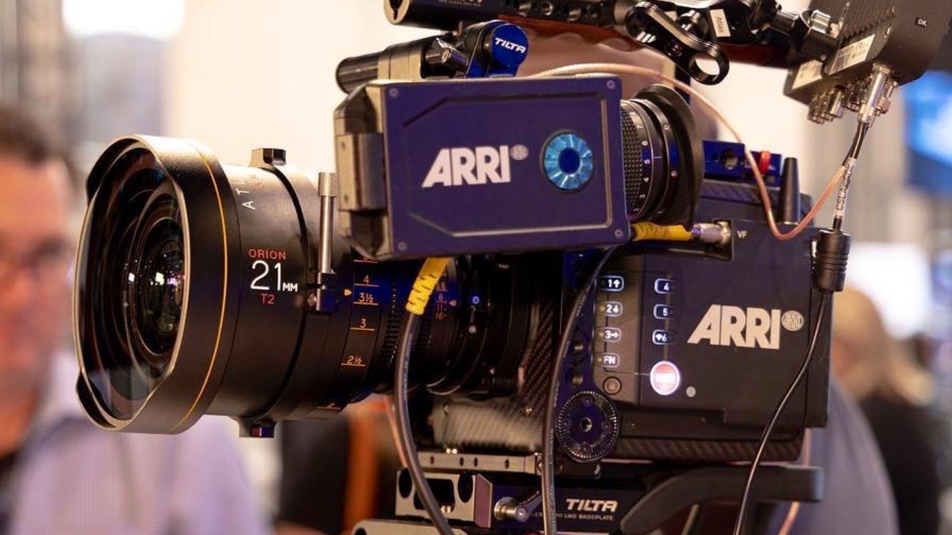 Atlas Orion 21mm X2 Anamorphic sur l'ARRI ALEXA Mini LF.  Photo : Atlas (du NAB Show 2022).