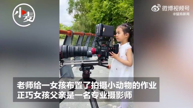 Une directrice de la photographie de cinq ans a utilisé V-Raptor pour son devoir de maternelle