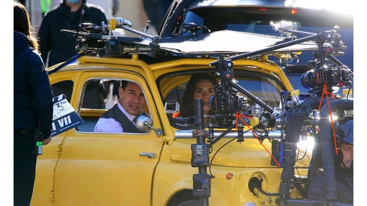 Le Z CAM E2-F6 sur le plateau Mission Impossible 7.  Crédit : DailyMail