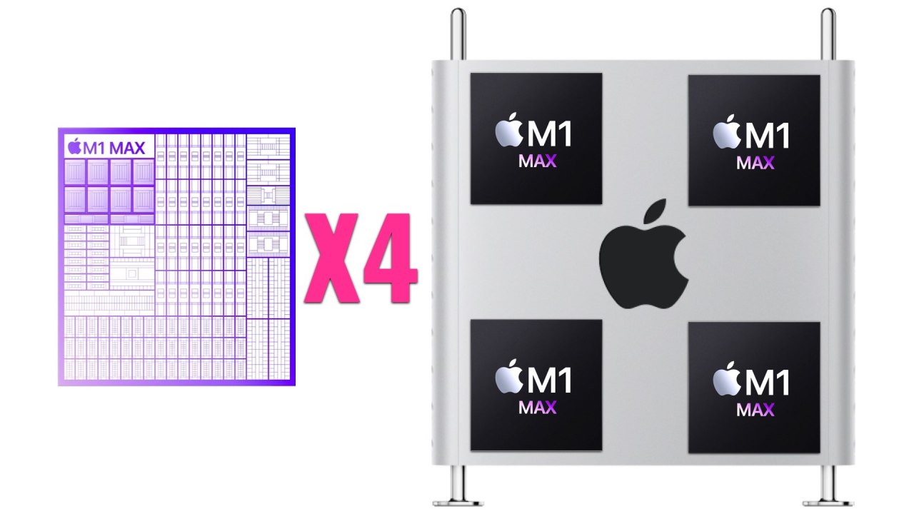 Le prochain Mac Pro contiendra quatre (X4) puces M1 Max