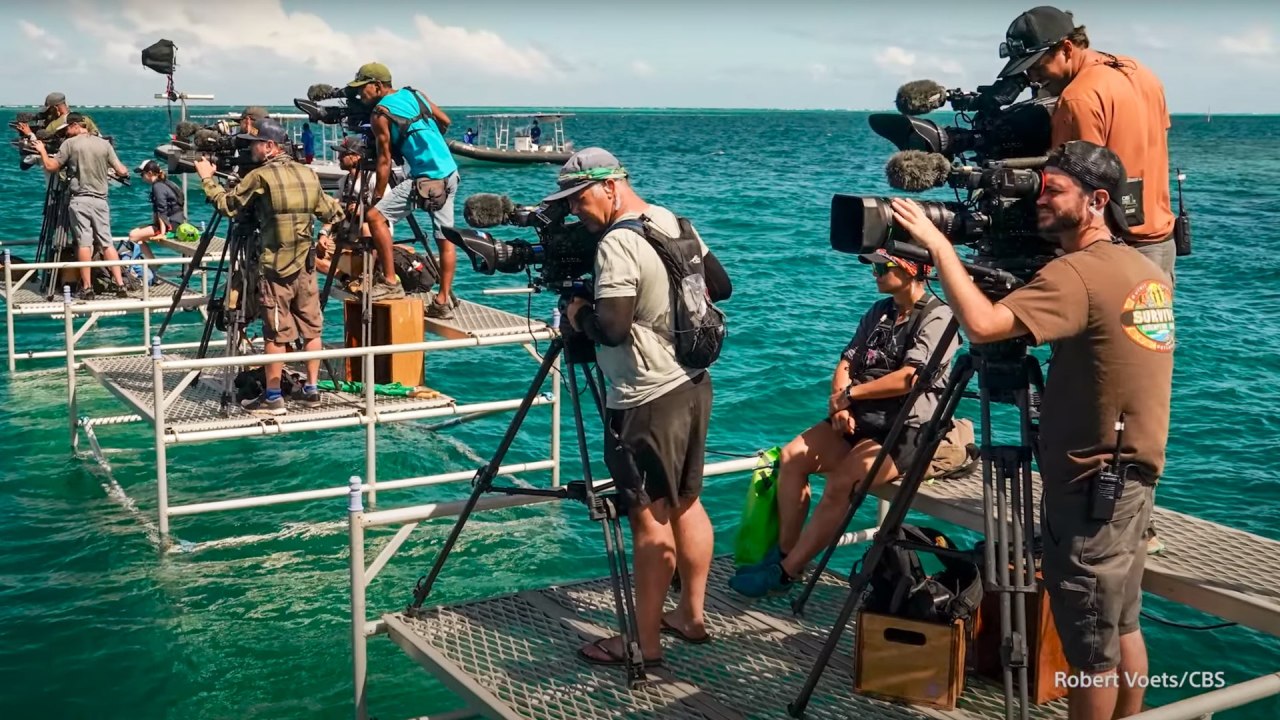 BTS de Survivor 43 de CBS. Image: Sony