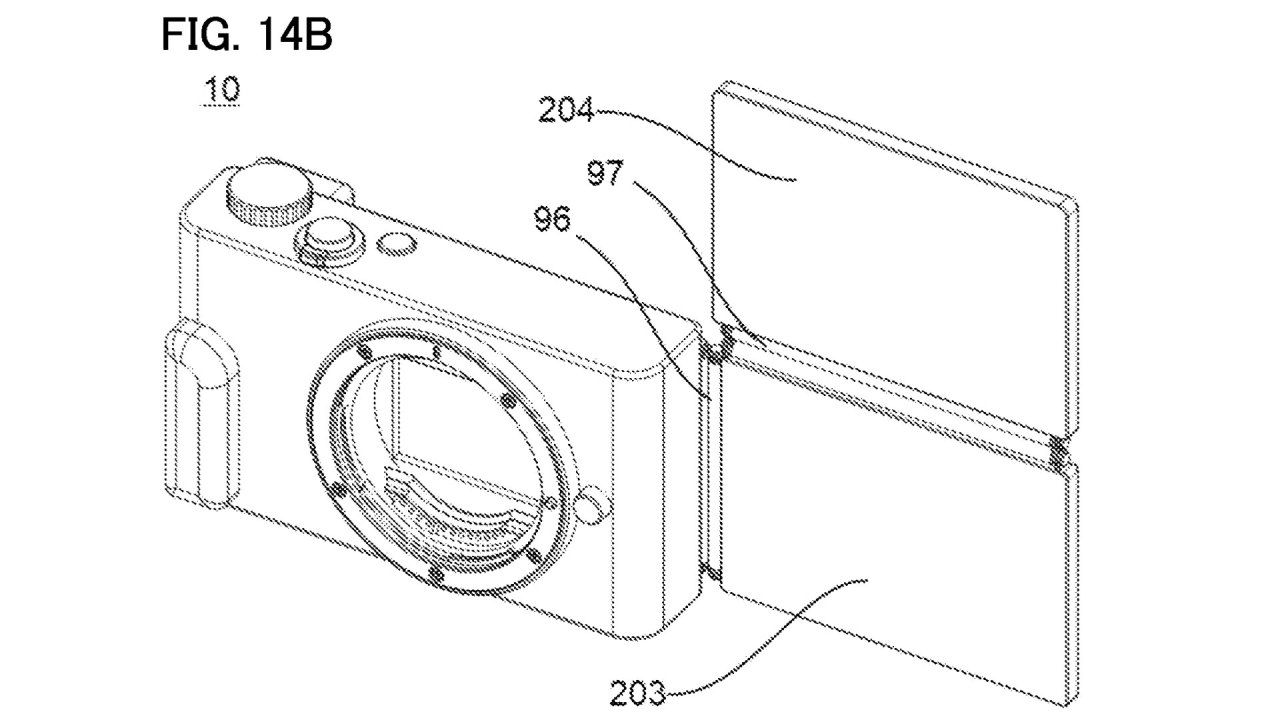 Canon - Brevet d'un écran d'appareil photo pliable 11