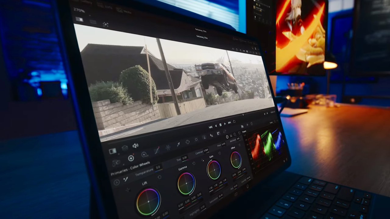 DaVinci Resolve pour iPad.  Source : Pomme