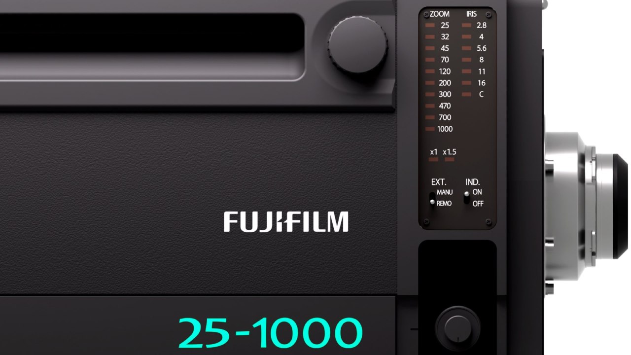 Objectif cinéma plein format FUJINON 25-1000 mm F2.8-5.0.  Photo : Fujifilm