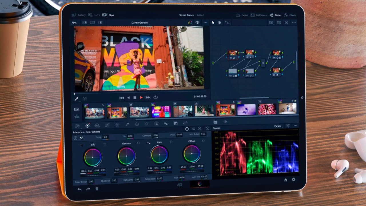 DaVinci Resolve pour iPad.  Image : Conception Blackmagic