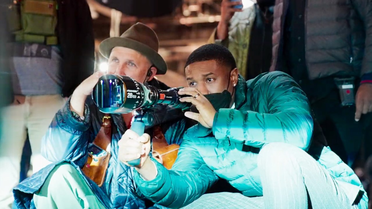 BTS de Creed III avec le réalisateur Michael B. Jordan.  Photo par IMAX