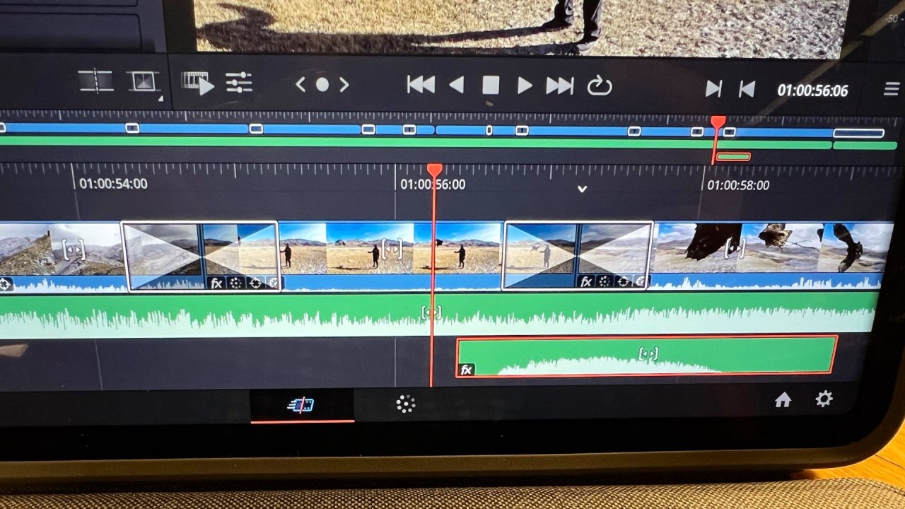 DaVinci Resolve 18 pour iPad.