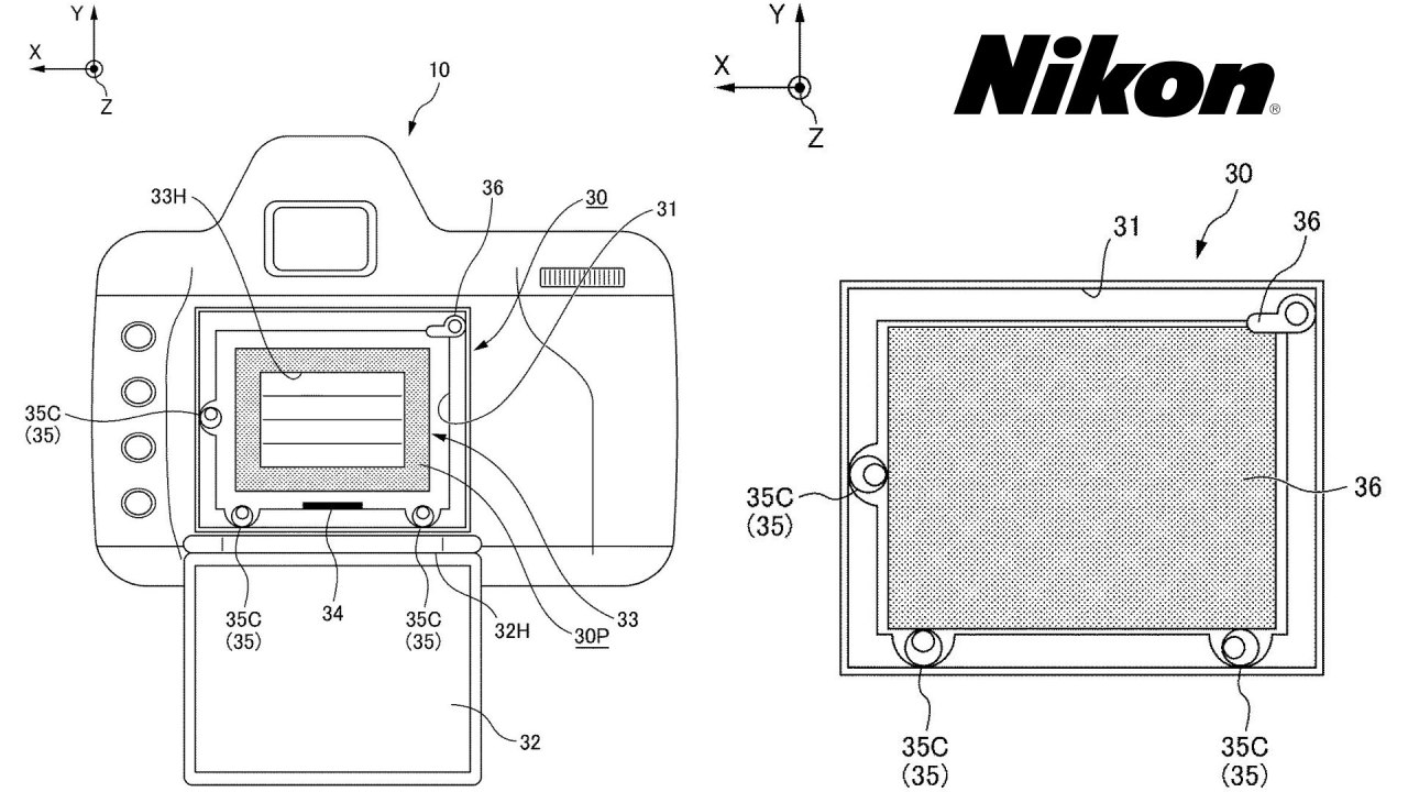 Le capteur interchangeable de Nikon.  Source : demande de brevet 2013.