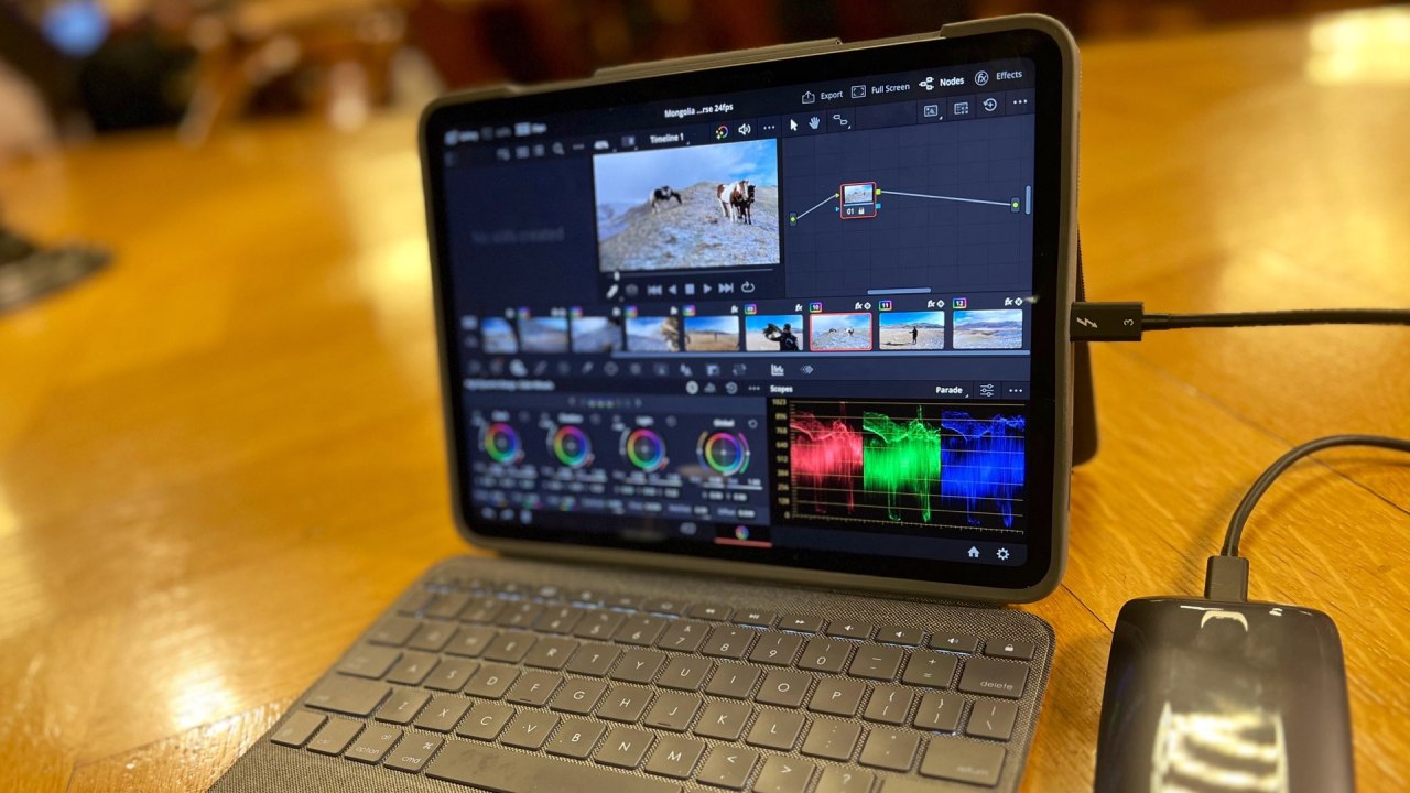 DaVinci Resolve 18 pour iPad. 