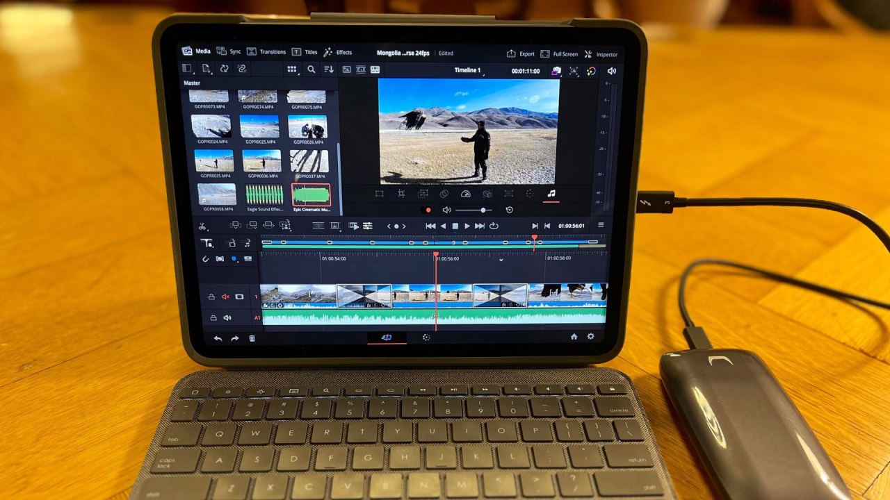 DaVinci Resolve 18 pour iPad. 