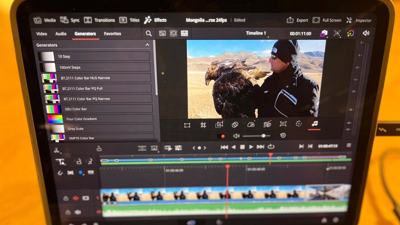 DaVinci Resolve 18 pour iPad. 