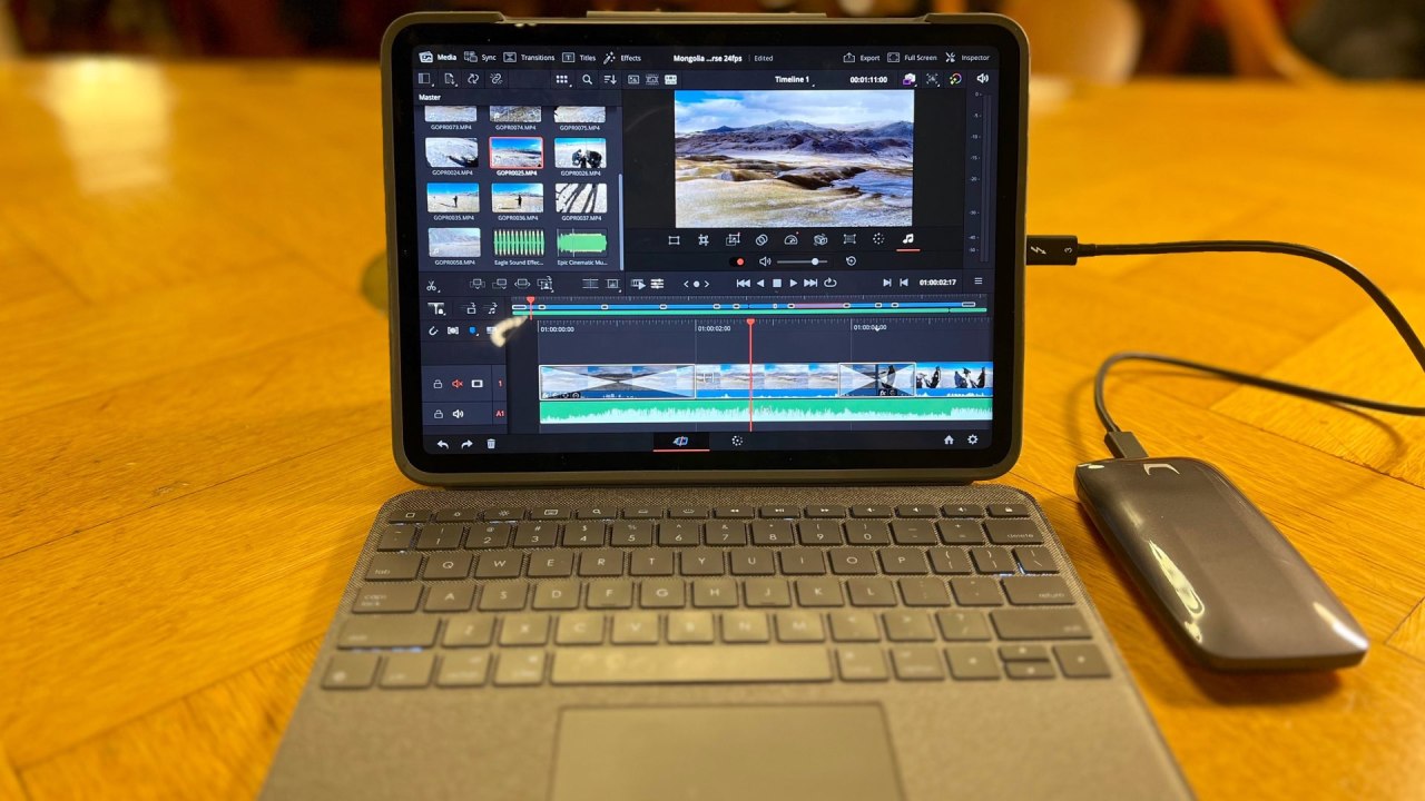 DaVinci Resolve 18 pour iPad. 