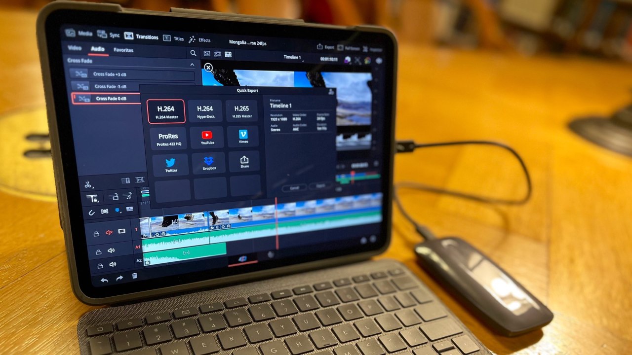 DaVinci Resolve 18 pour iPad. 