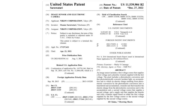 Nikon brevète un nouveau capteur d’image