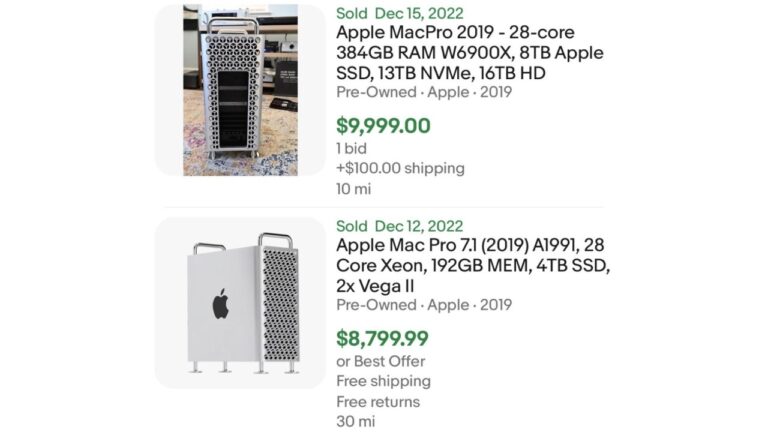 Apple : votre Mac Pro à 52 000 $ vaut désormais 1 000 $