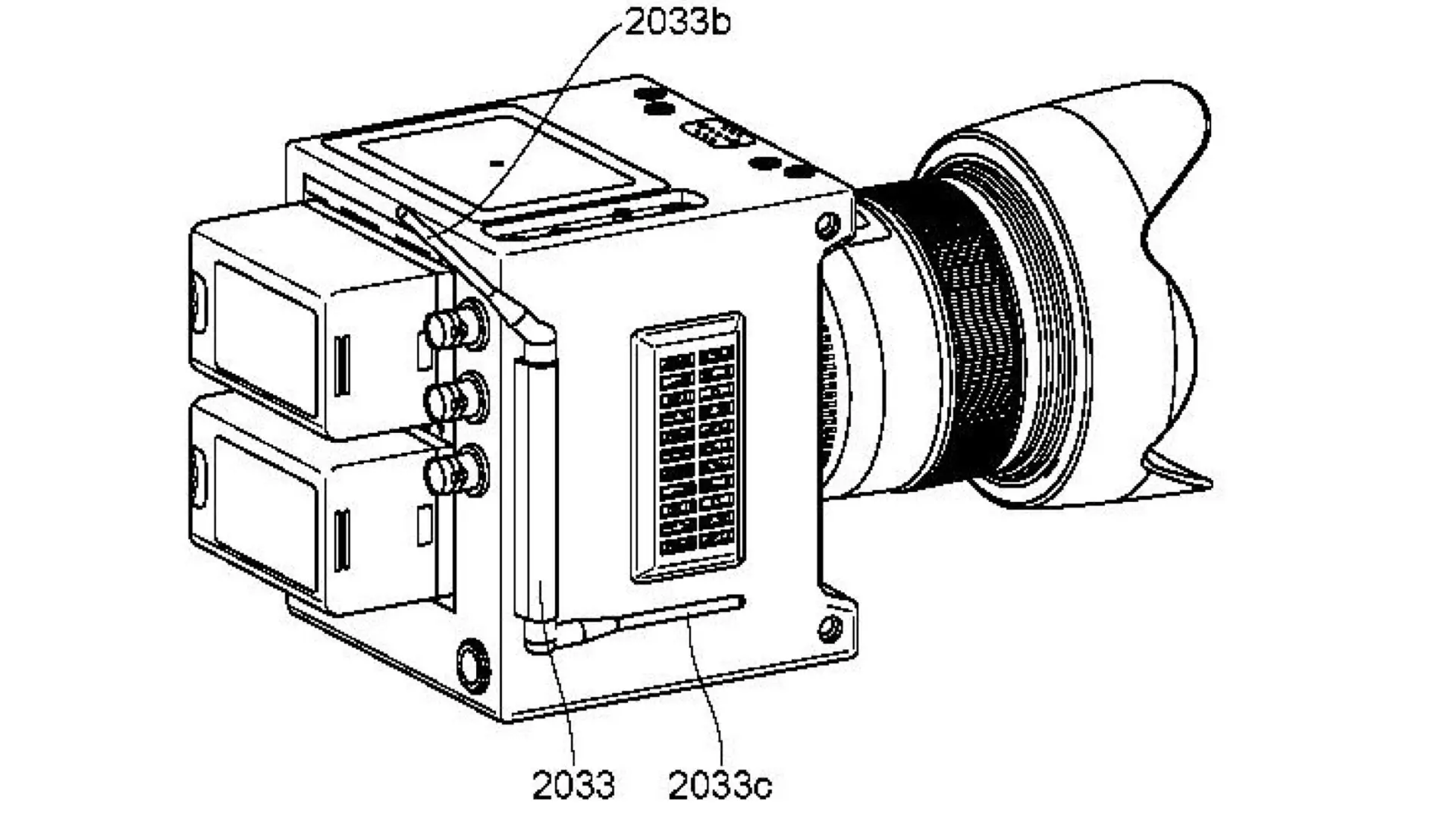 Caméra de cinéma de style boxy Canon.  - De la base de données des brevets japonais