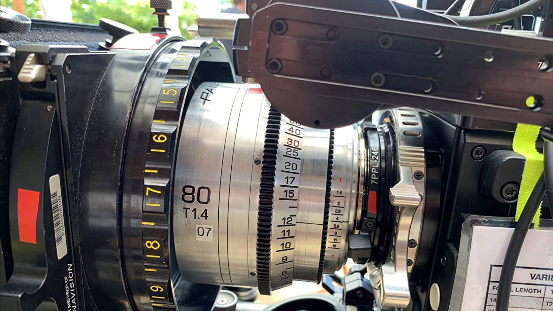 Prototype Panavision VA grand format Prime.  Photo : Peter Deming ASC